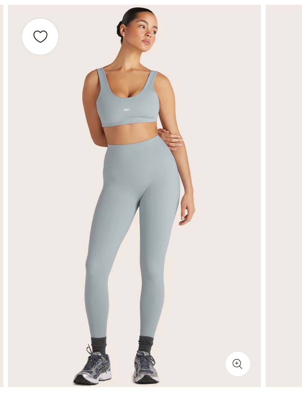 SET Active Light Blue Seamless High-Waist Leggings